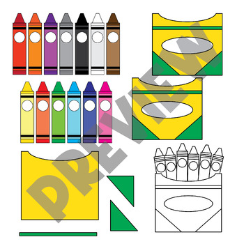 Back to School Craft - Crayon Box Name Craft, Name Practice Bulletin Board