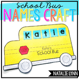 School Bus Back to School Name Craft Activities Kindergart