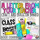 Back to School Craft - Letter from Your Teacher - Back to 