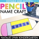 Pencil Name Craft Back to School Activities Kindergarten 1