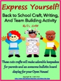 Back to School Craft, Writing and Team Building Activity "