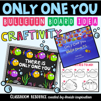 Preview of Back to School Craftivity Bulletin Board Display--Only One You Book Craft
