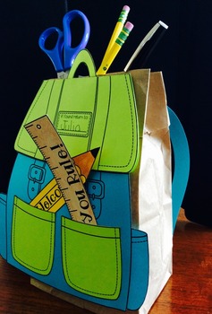 Back to School Craft, Activities and Writing Prompts - Backpack | TpT