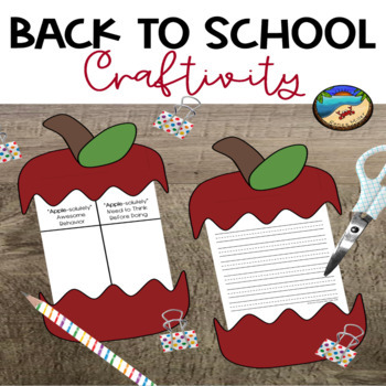 Back to School Crafts and Activities for First Grade Math School Rules ...