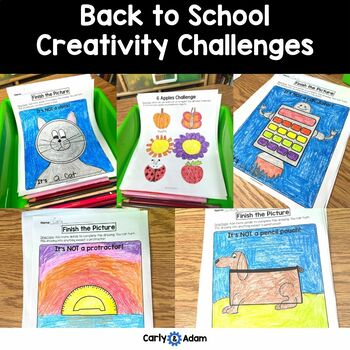 Preview of Back to School Creativity Activities and Challenges