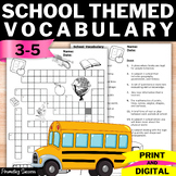 Back to School Word Search Crossword Puzzles First Day of 