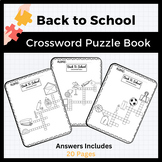 Back to School Crossword Puzzle Book