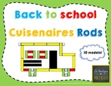 Back to School - Cuisenaires Rods (Math Centers Game)