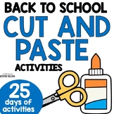 Back to School Cut and Paste Activities