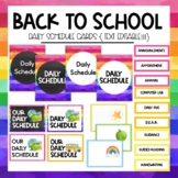 Back to School Daily Schedule Cards {EDITABLE!}