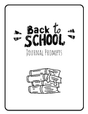 Back to School Daily Writing Prompts - First Week of Schoo