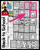 Back to School - Dauber Printable - Q-Tip Art Activity - F
