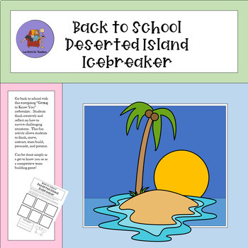 Preview of Back to School Deserted Island Icebreaker Activity