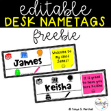 Back to School Desk Nametags FREEBIE