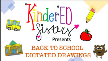 Preview of Back to School Dictated Drawings Set!