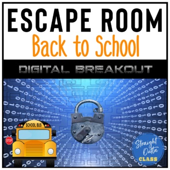 Preview of Back to School Digital Breakout Escape Room