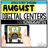 Back to School Digital Centers for Kindergarten | Distance