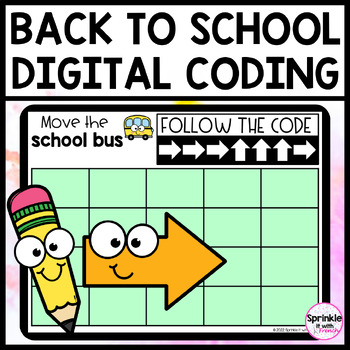Preview of Back to School Digital Coding | Classroom Objects Coding