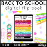Back to School Digital Google Slides Flip Book Template | 