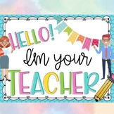 Back to School Digital Meet the Teacher Slideshow for Children?