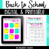 Back to School Digital &Print | Meet the Teacher, First We