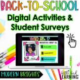 Back to School - Digital Student Activities and Surveys | 