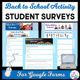 Back to School Digital Student Surveys and Inventories 