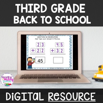 Preview of Back to School Digital THIRD GRADE Resources