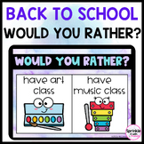 Back to School Digital Would You Rather?