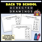 Back to School Directed Drawing Activity Set