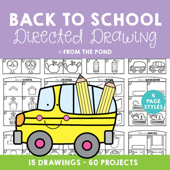 Preview of Back to School Directed Drawing Art and Writing