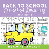 Back to School Directed Drawing Art and Writing