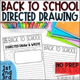 Back to School Directed Drawing and Writing Activity or Mo