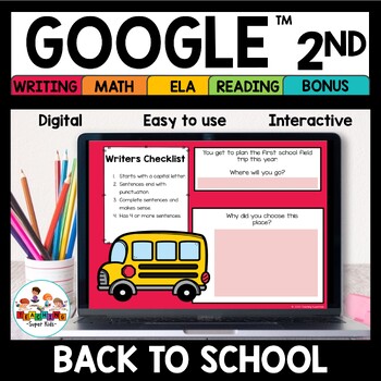 Preview of Back to School 2nd Grade Digital Activities