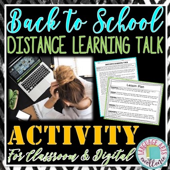 Preview of Back to School Distance Learning Activity