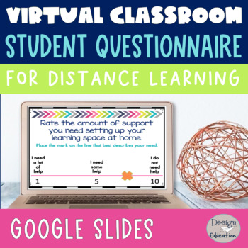 Preview of Back to School Distance Learning | Digital Student Questionnaire