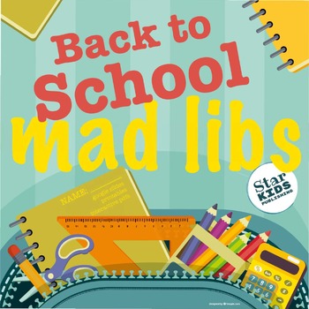 Preview of Back to School Distance Learning Mad Libs  (Google Slides & printables)