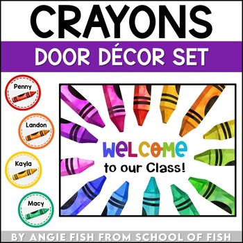 Crayons Classroom Decor Bundle (SPANISH) by From Martz to Class