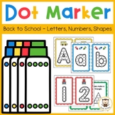 Back to School Dot Marker Set - Alphabet, Numbers, Shapes
