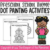 Back to School Dot Painting Printable Worksheets