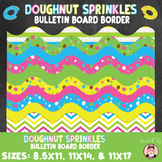 Back to School Doughnut Sprinkles Bulletin Board Border