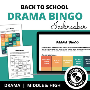 Preview of Back to School: Drama Bingo Icebreaker