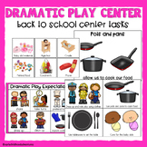 Back to School Dramatic Play Center Tasks and Activities