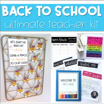 Preview of Meet the Teacher *EDITABLE* Back to School Kit