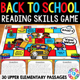 Back to School ELA Activities Reading Center Game for Begi