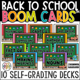 Back to School ELA Boom Cards™ BUNDLE Distance Learning