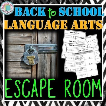 Preview of Back to School ELA Escape Room