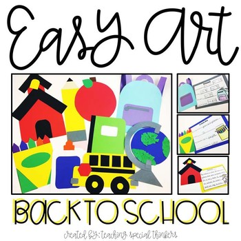 Preview of Back to School Easy Art Pack: Adapted Art and Writing Activities
