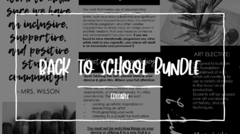 Preview of Back to School Editable Bundle