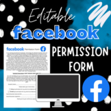 Back to School Editable Classroom Facebook Permission Form 